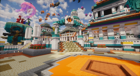 Aqualis Underwater Spawn - underwater fantasy Minecraft spawn, screenshot 7