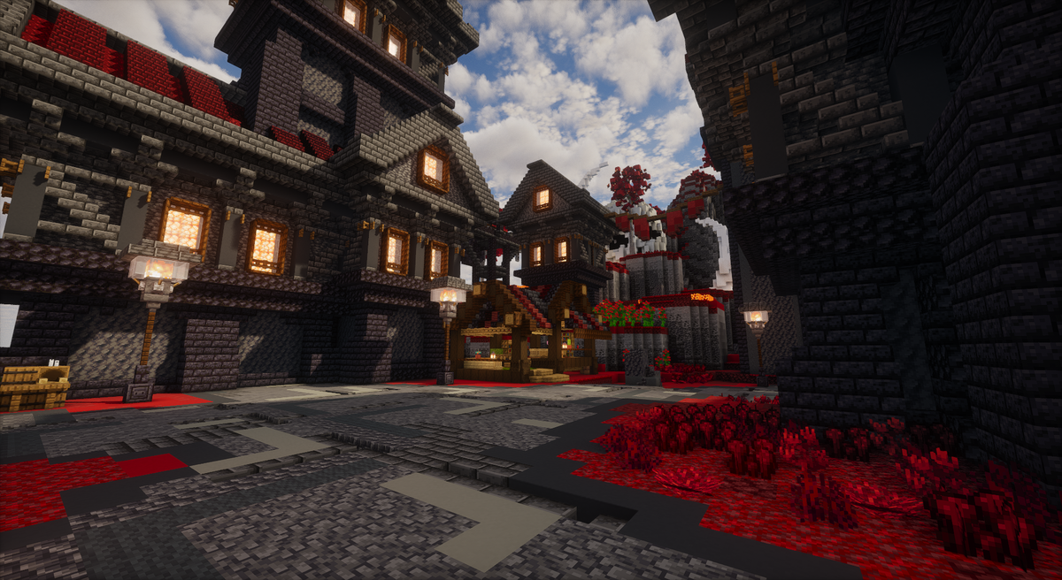 Ashen Throne Spawn - gothic infernal Minecraft spawn, screenshot 8