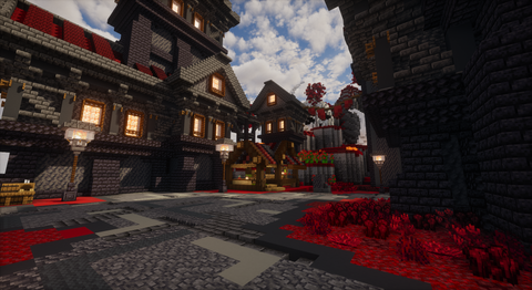 Ashen Throne Spawn - gothic infernal Minecraft spawn, screenshot 8