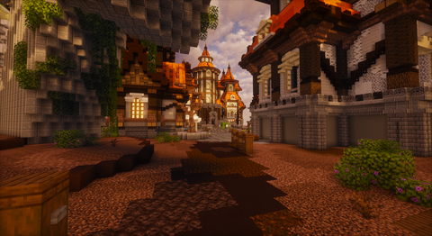 Halloween Medieval Fantasy Spawn - Halloween medieval fantasy Minecraft spawn, screenshot 8