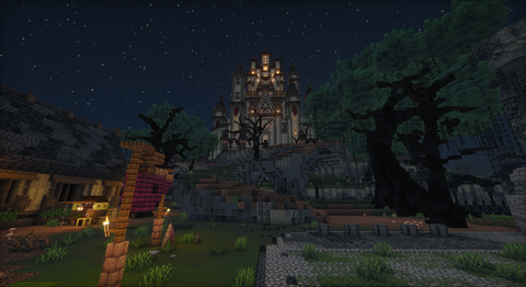 Graveyard Kingdom — Dark Fantasy Minecraft kingdom spawn, screenshot 4
