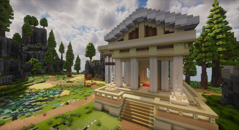 Greek Spawn with Warzone - Greek Minecraft spawn with warzone, screenshot 8