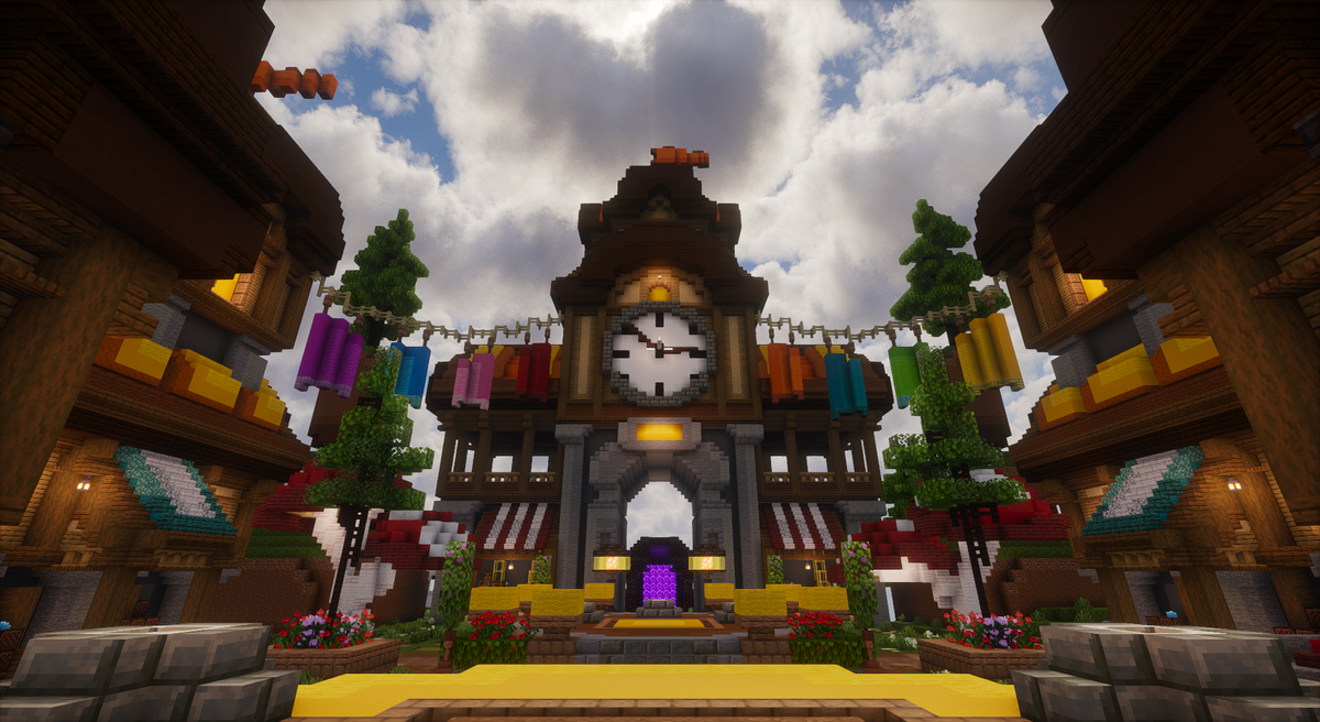 Clockhaven Spawn - compact medieval Minecraft spawn, screenshot 8