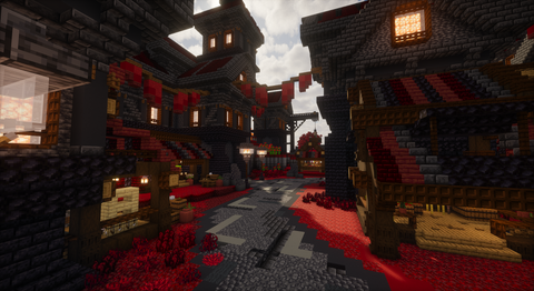 Ashen Throne Spawn - gothic infernal Minecraft spawn, screenshot 9