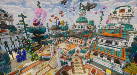 Aqualis Underwater Spawn - underwater fantasy Minecraft spawn, screenshot 8