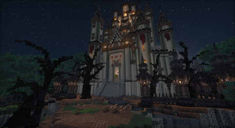 Graveyard Kingdom — Dark Fantasy Minecraft kingdom spawn, screenshot 3