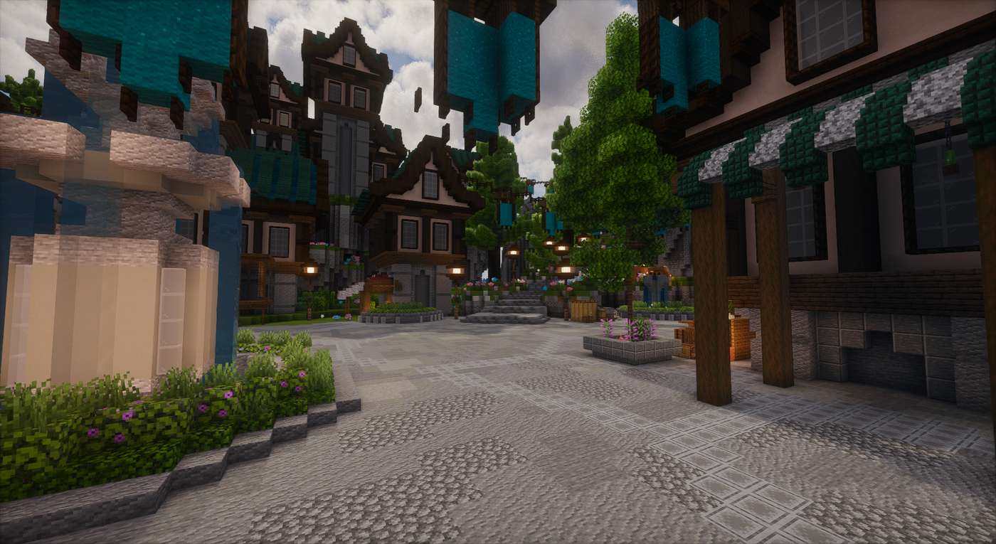 Azurecrest Kingdom Spawn — Medieval Minecraft spawn, screenshot 8