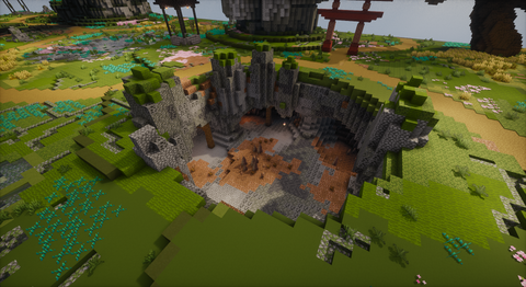 Japanese Spawn with Warzone — Minecraft spawn, screenshot 8