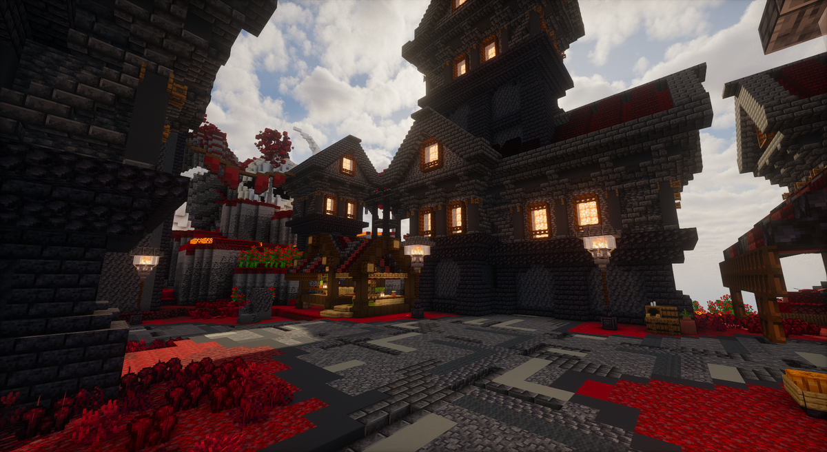 Ashen Throne Spawn - gothic infernal Minecraft spawn, screenshot 10