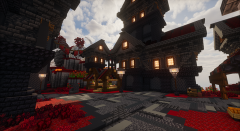 Ashen Throne Spawn - gothic infernal Minecraft spawn, screenshot 10