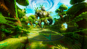 Jungle Boss Arena — Jungle Minecraft boss arena, render