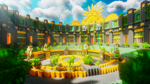 Jungle Boss Colosseum — Jungle Minecraft boss arena, render