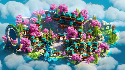 Minecraft Lobby Japan - Japan Minecraft Themed Lobby