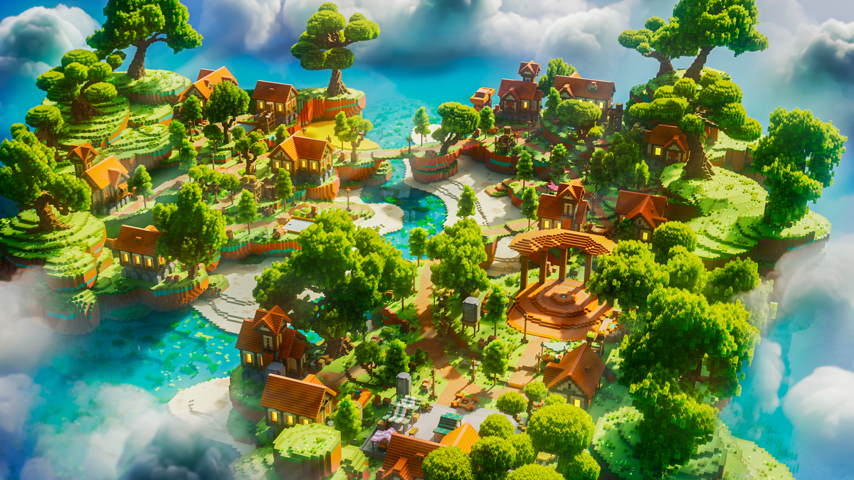 Sunhaven Isles — Minecraft spawn, render