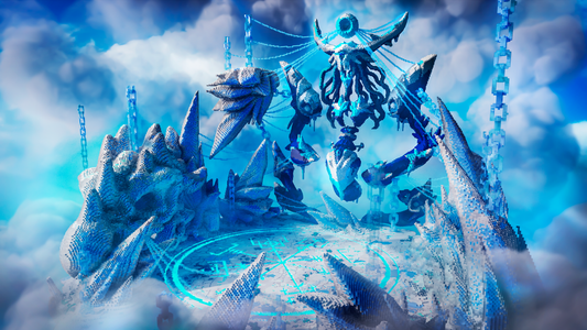 Winter Boss Arena — Winter Minecraft boss arena, render
