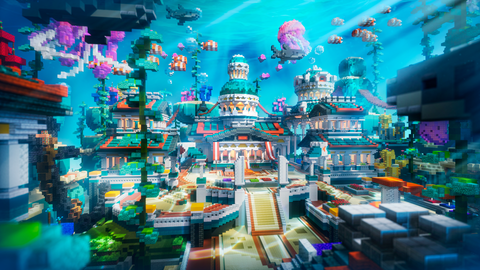 Underwater Spawn — Minecraft spawn, render
