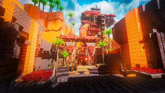 Dark Fantasy Orc Dungeon — Minecraft dungeon, render