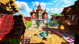 Medieval Fantasy Spawn — Minecraft spawn, render