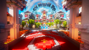 Imperial Olympus — Greek Minecraft spawn, render