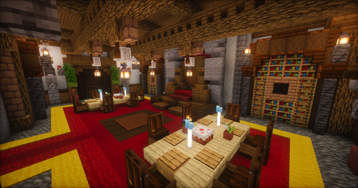 Cute Red Medieval Spawn — Minecraft spawn, screenshot 8