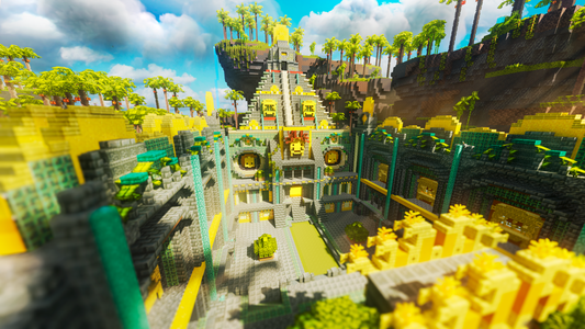 Temple of the Sun Dungeon — Jungle Minecraft dungeon, render