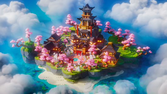 Kaizora Lobby — Japanese Minecraft lobby, render