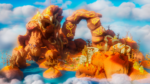 Mesa PvP Arena — Mesa Minecraft pvp arena, render