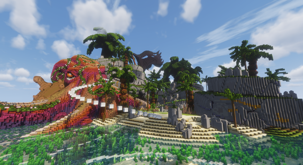 Kraken's Cove Arena — Tropical Minecraft pvp arena, screenshot 3