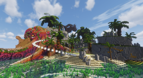 Kraken's Cove Arena — Tropical Minecraft pvp arena, screenshot 3