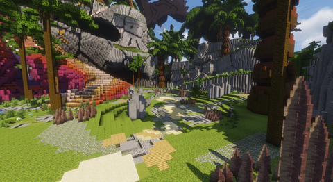 Kraken's Cove Arena — Tropical Minecraft pvp arena, screenshot 2