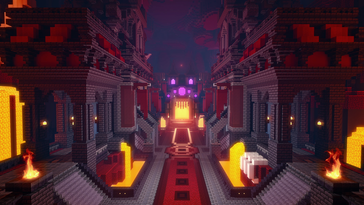 Nether Dungeon - nether Minecraft dungeon, screenshot 1