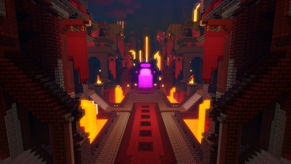 Nether Dungeon - nether Minecraft dungeon, screenshot 2