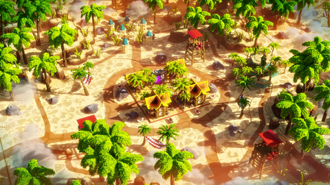 Summer Lifesteal with Warzone — Desert Minecraft warzone, render