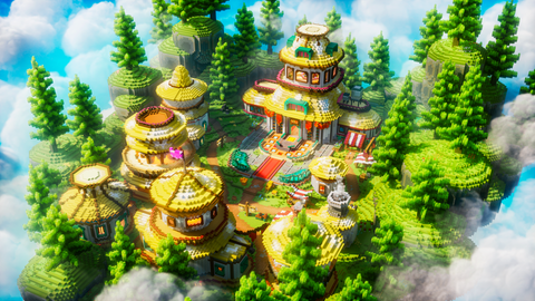 Sylvaris Spawn - tropical Minecraft spawn, screenshot 1