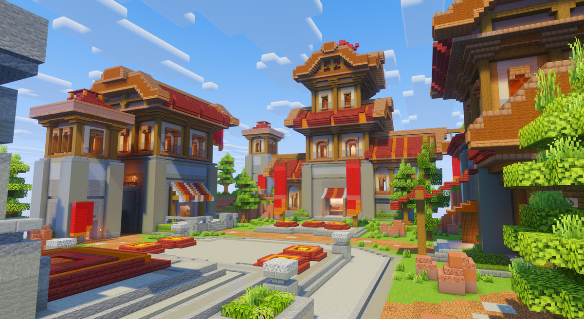 Red Medieval Lobby
