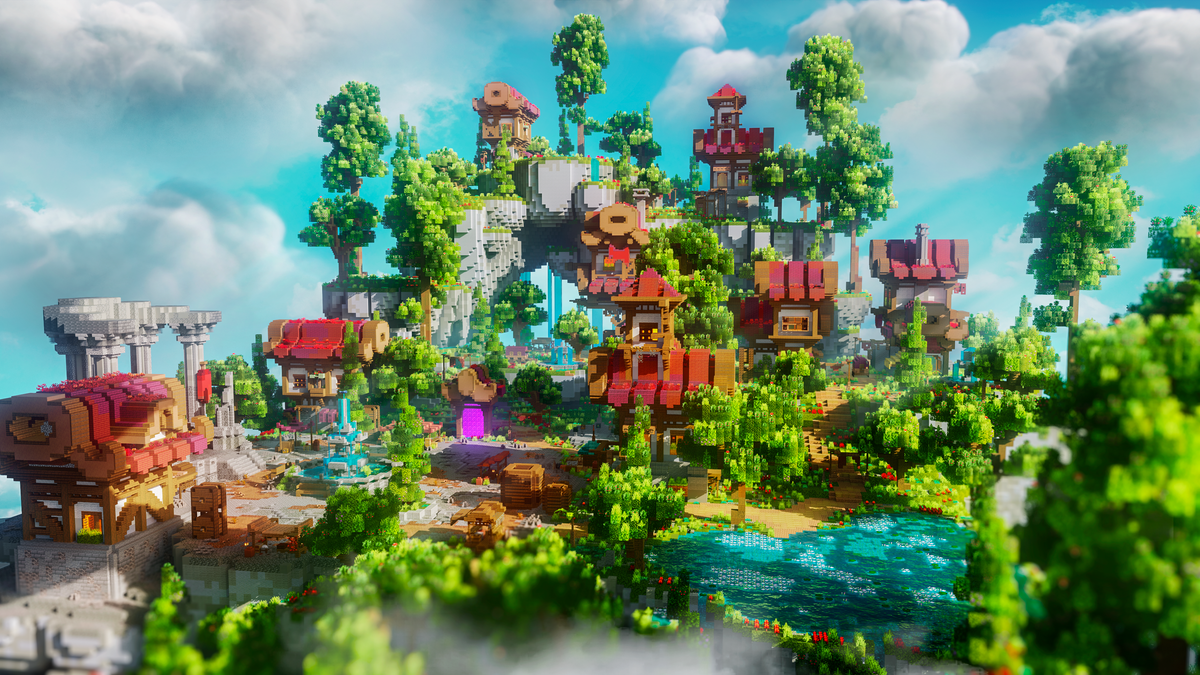 Tiny Fantasy Spawn — Minecraft spawn, render